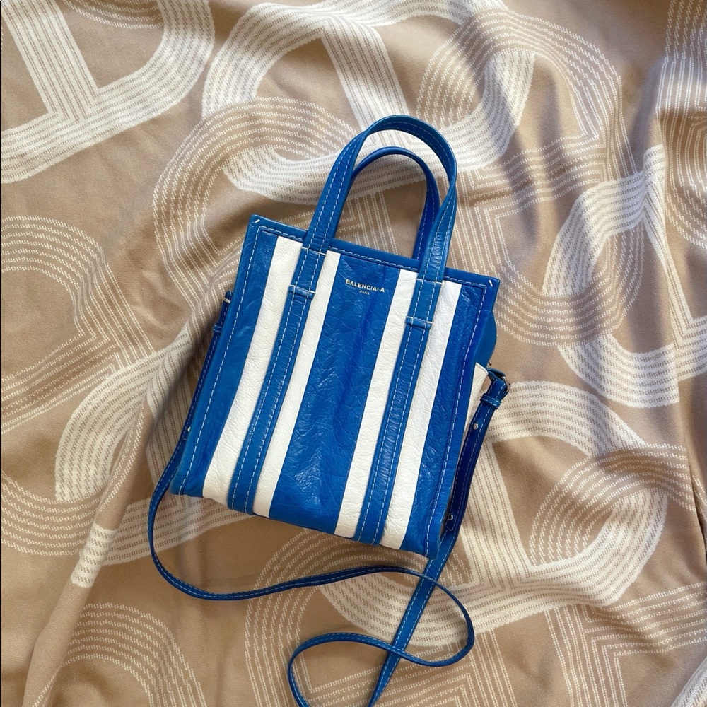 Balenciaga xs Bazar leather shopper